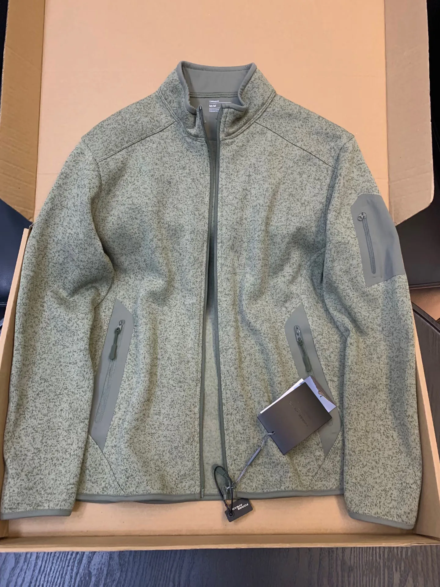Outdoor Cleanfit Fleece Jacket Zipper Opening Sports Coat for Couples Stand Collar Loose Fit Regular Length Outdoor Gear