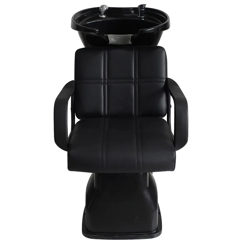 Hair salon special seated shampoo bed hair salon Japanese soft pillow acrylic shampoo flush bed chair