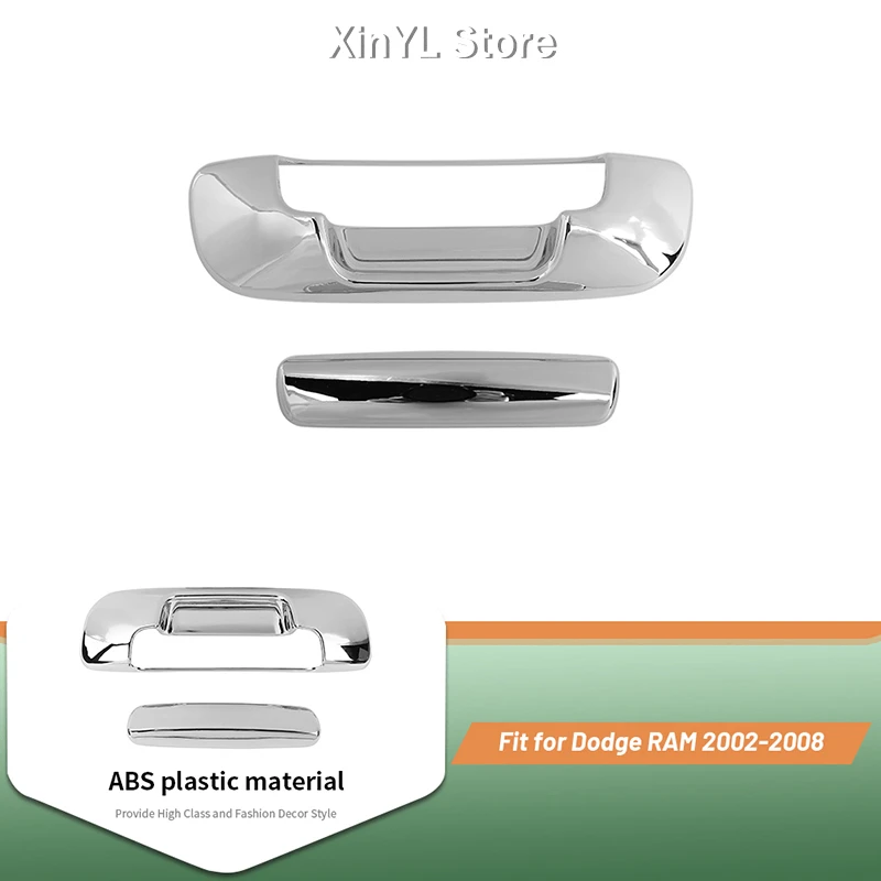 Car Tailgate Handle Trim Cover for Dodge RAM 2002 2003 2004 2005 2006 2007 2008 Car Exterior Accessories
