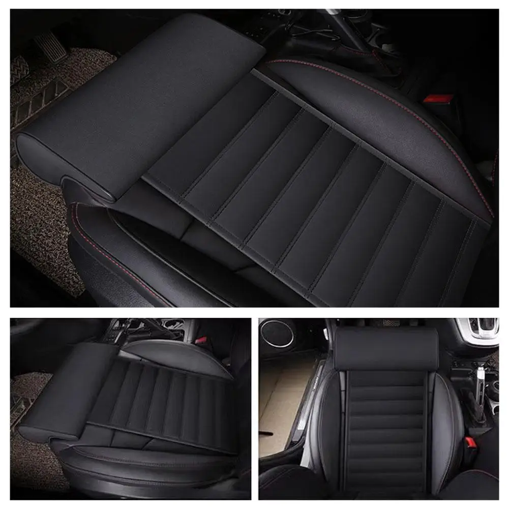 Car Extender Leg Cushion For Driver Leather Universal Leg Support Pillow Cover Memory Foam Auto Extender Padding V8k1