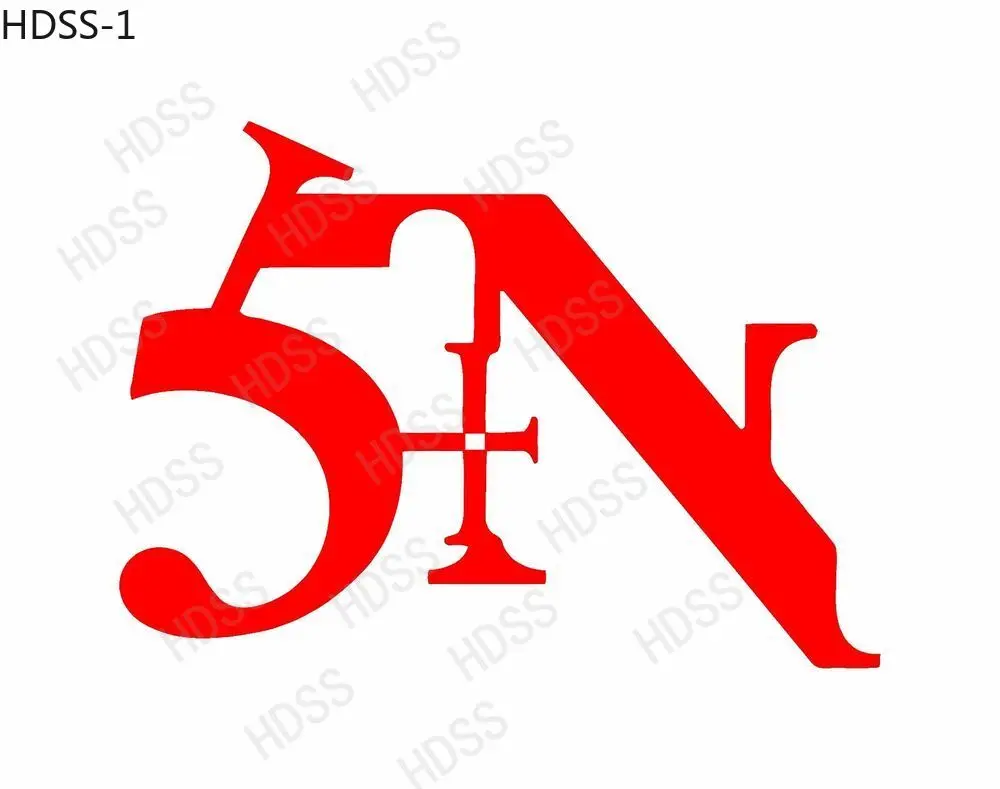 

HDSS-Personalized NIN SIN logo Car Sticker Vinyl Material Car Decoration Motorcycle Laptop Sticker Waterproof PVC Hot Sale
