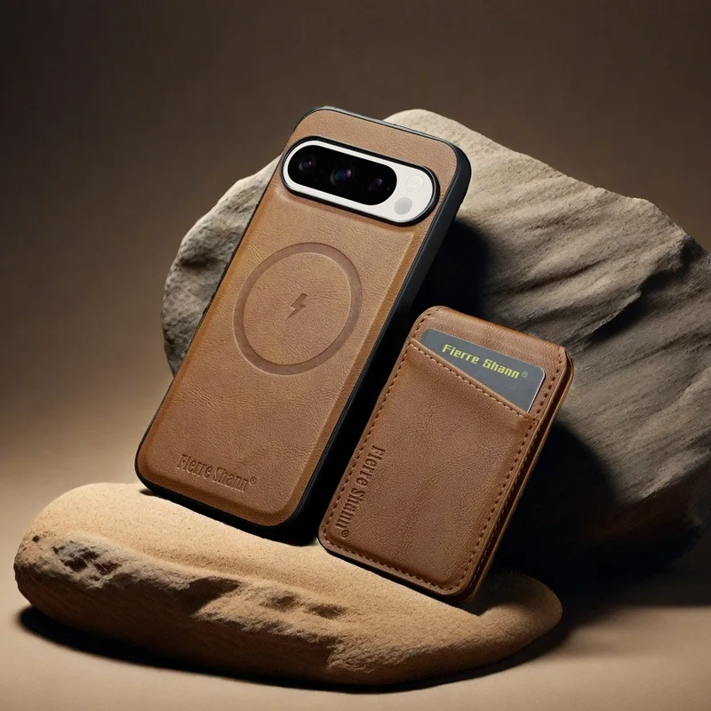 

EUCAGR Чехол-кошелек с беспроводной зарядкой для Google Pixel 10 9 9Pro XL 8A 8Pro 7A 7 Pro Держатель для карт из искусственной кожи Магнитный чехол