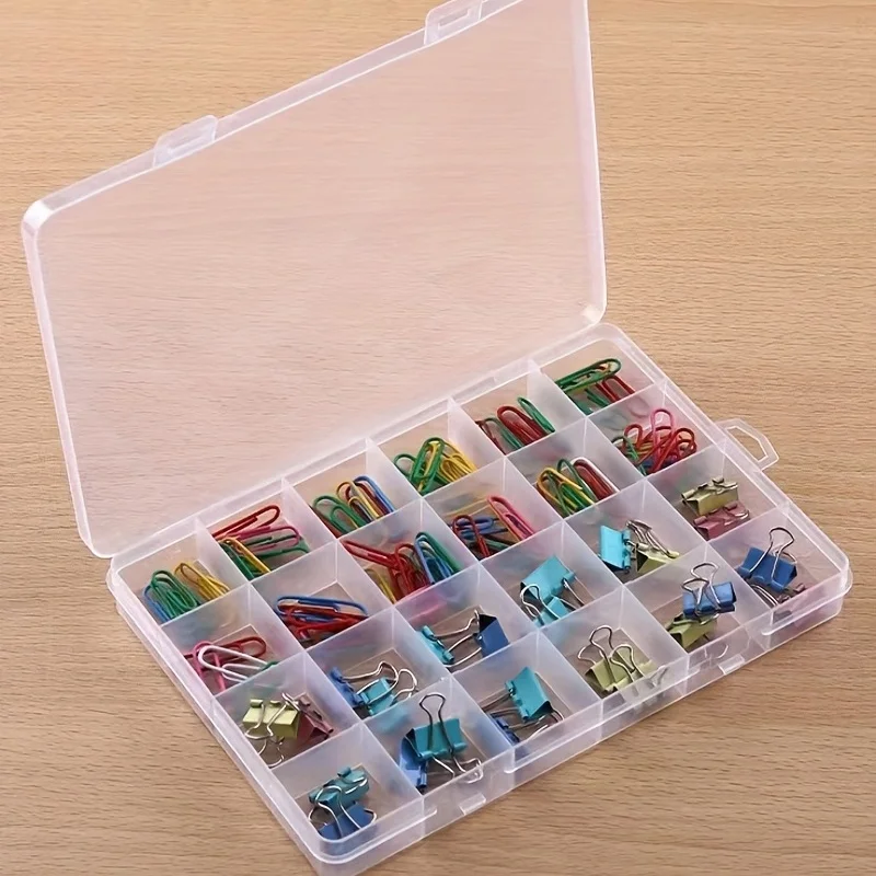 Compartment Transparent Jewelry Box,Plastic Storage Box,Storage Container with Adjustable Partition