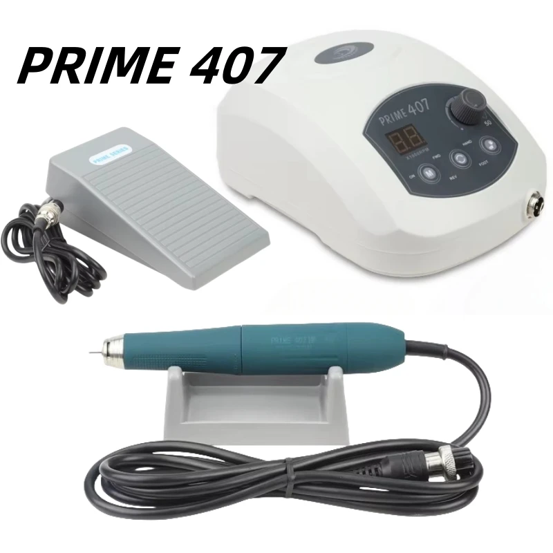 Prime 407 230W 50000 Rpm Brushless Polishing Machine Prime 407 Drills Machine Nail Jewelry Dental Micromotor Handpieces