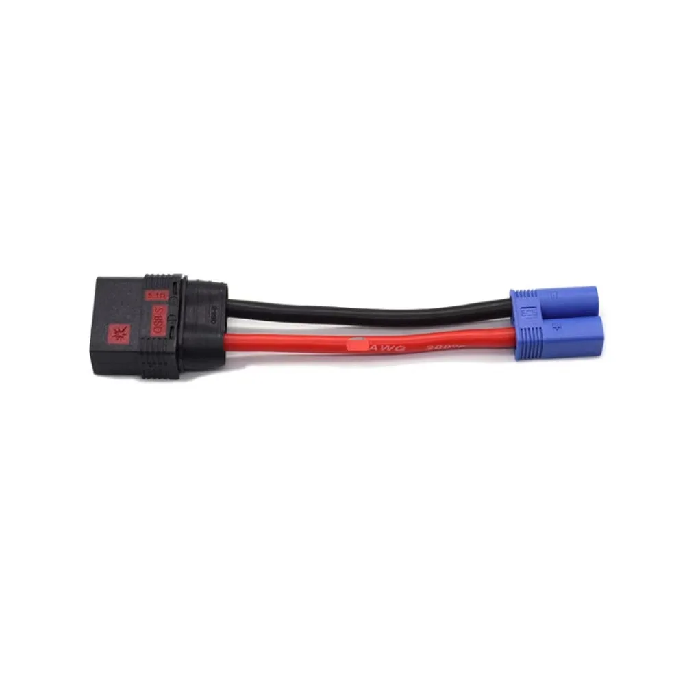 

HWRC QS8 Female to EC5 Male 10AWG 8CM for RC Lipo Battery Charger