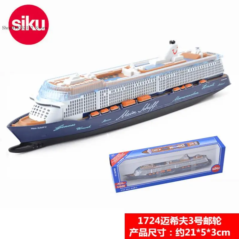 Cruise Ship Tourist Ship Simulation Alloy Model 1:1400 Queen Mary Luxury Cruise Ship Model