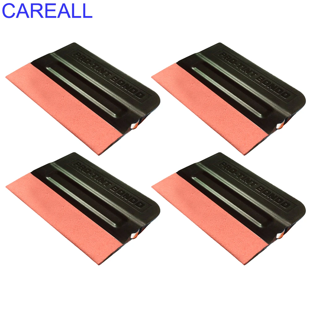 4pcs Window Tinting Film Tools Magnet Ultra-fine Fiber Felt Squeegee Vinyl Car Wrap Tool Auto Sticker No Scratch Applicator