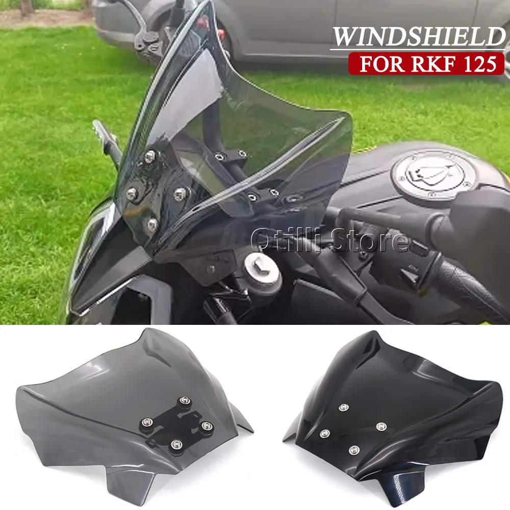 

New For KEEWAY RKF 125 RKF125 2018 2019 2020 2021 2022 Motorcycle Parts Windshield Windscreen Wind Shield Deflectore