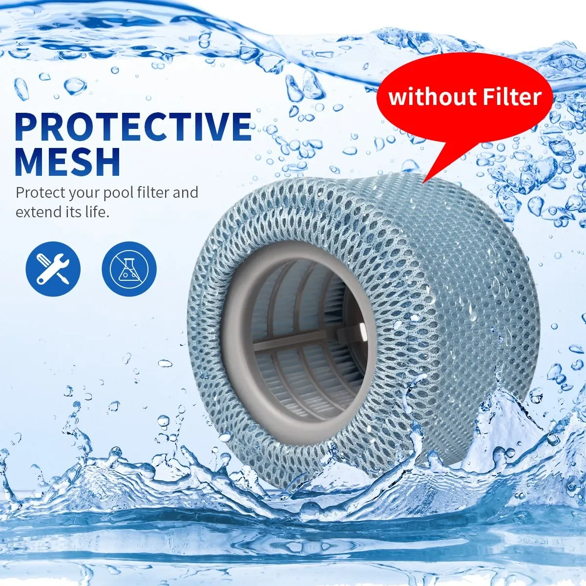4/2/1PC Mspa Hot Tubs Swimming Pool Filters Cartridge And Filter Protective Cartridge Mesh Swimming Pool Accessories