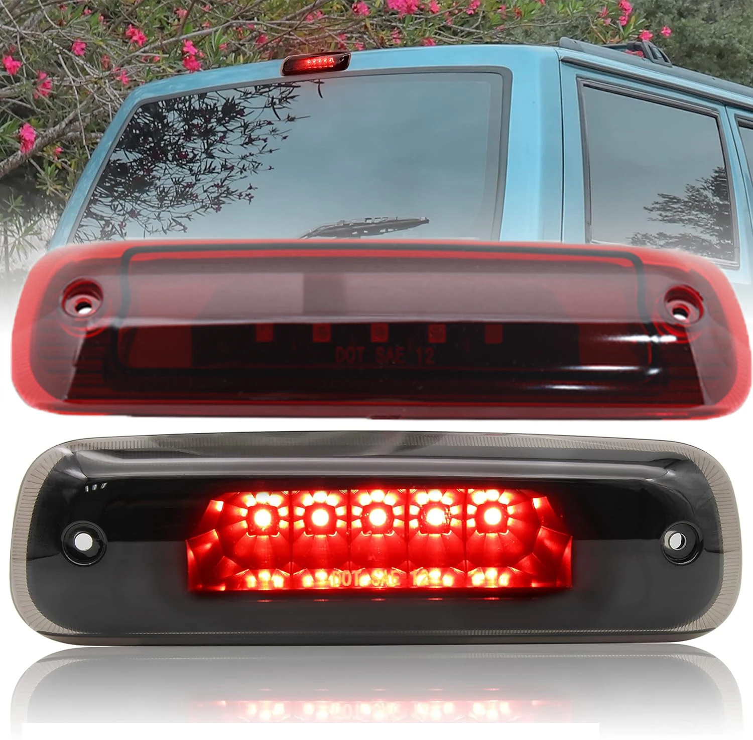 

Светодиодный 3-й третий стоп-сигнал с высоким креплением для Jeep Cherokee 1997 1998, 1999, 2000, 2001 г.