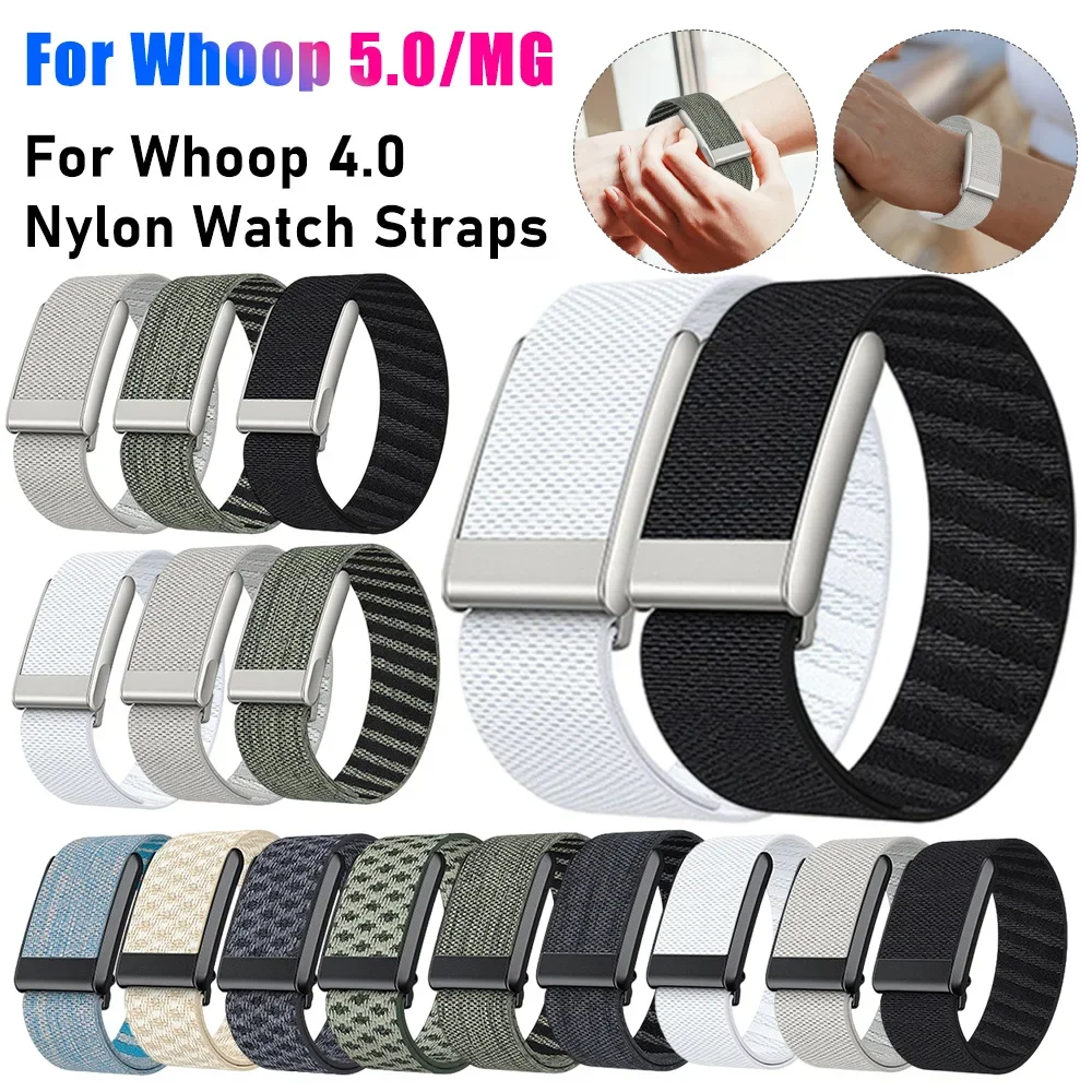 

Нейлоновые ремешки для часов Whoop 5,0, браслет, мягкий регулируемый ремешок для фитнеса-трекера для Whoop 4,0 для Whoop 5,0, для Whoop MG