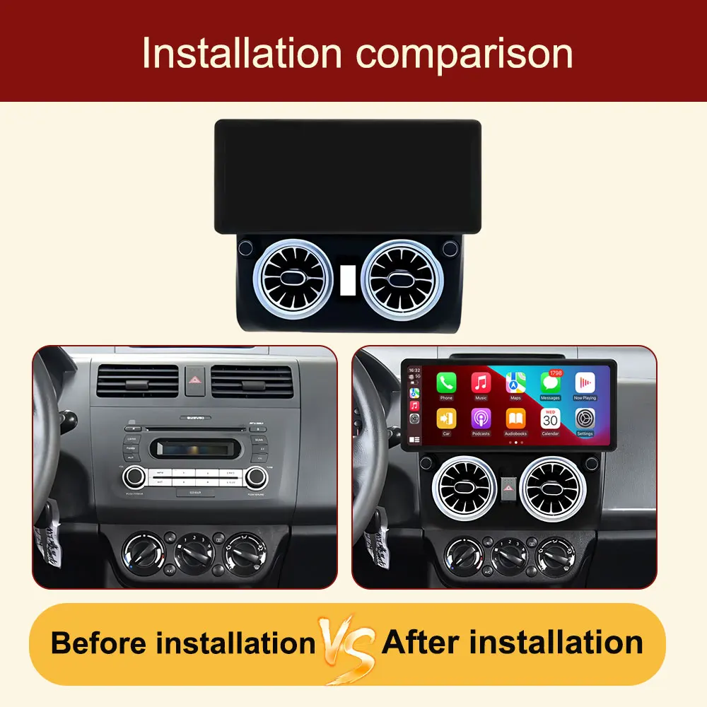 Accessories 12.3 inch Android for Suzuki Swift 4 2003-2016 Carplay Car Radio DSP Stereo Multimedia Player Auto GPS Navi WiFi 4G