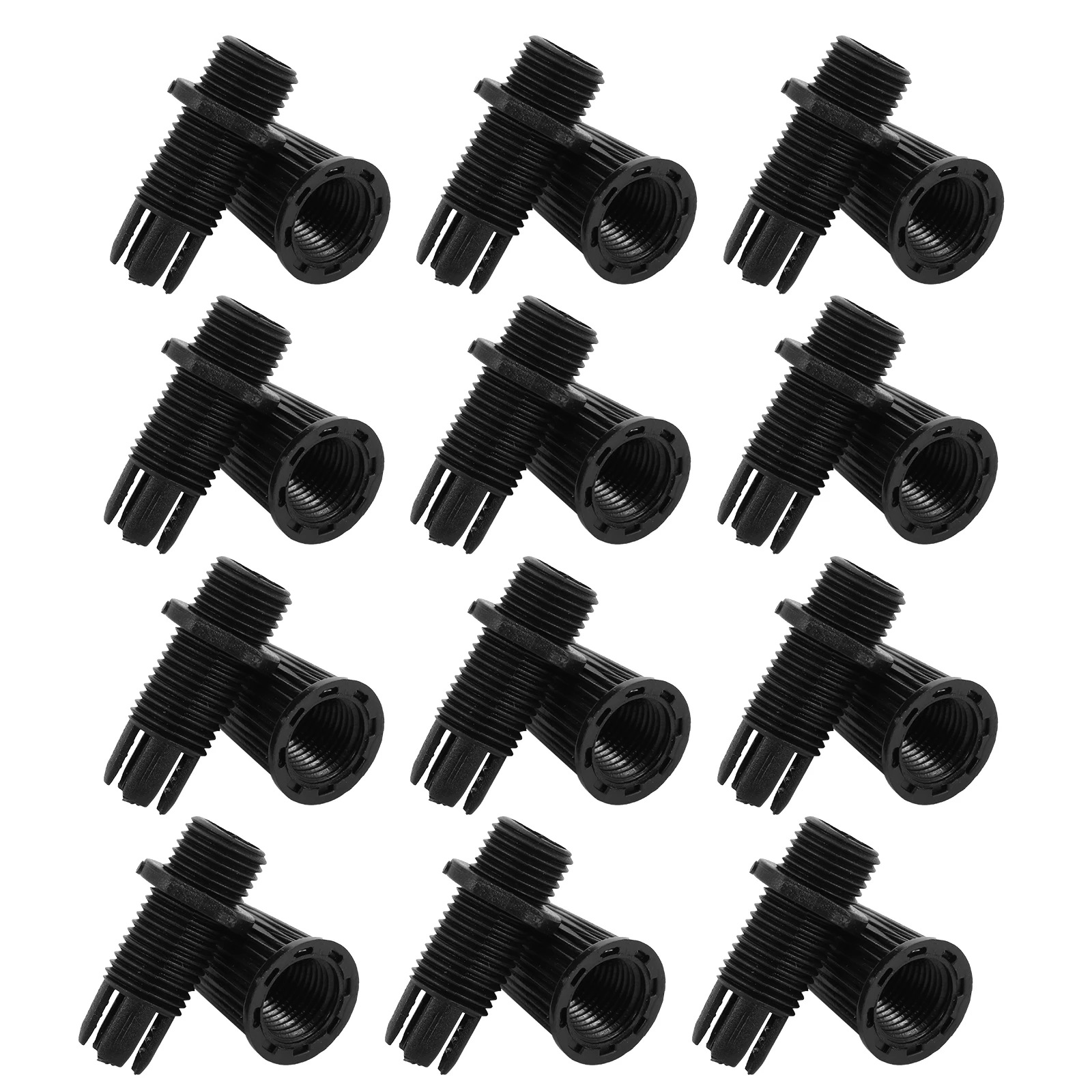 

100 pcs Black Cable Glands Strain Relief Connectors Durable Plastic Cord Grips for Chandelier Socket Thread Locker