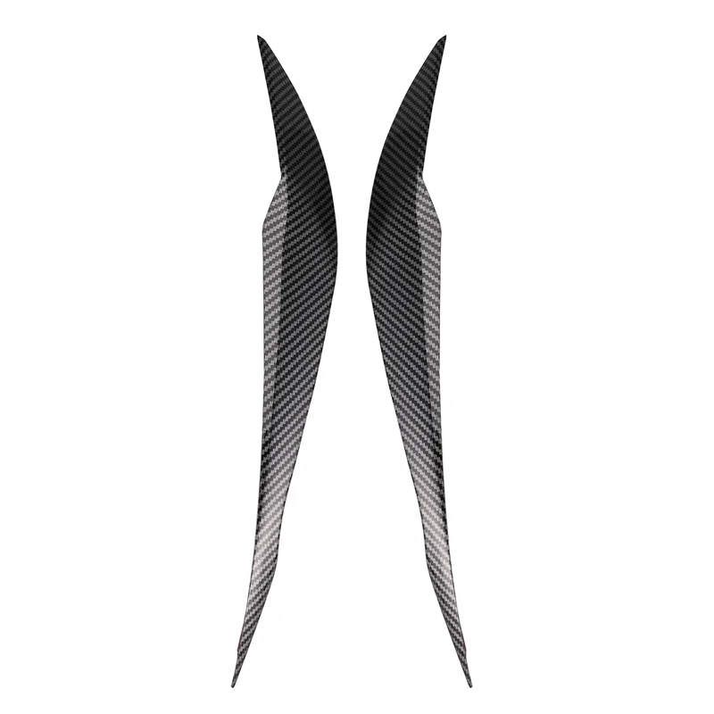 

2Pcs Front Plated Headlight Cover Head Light Lamp Eyelid Eyebrow Trim ABS For -BMW F30 F35 2013-2019-A28K