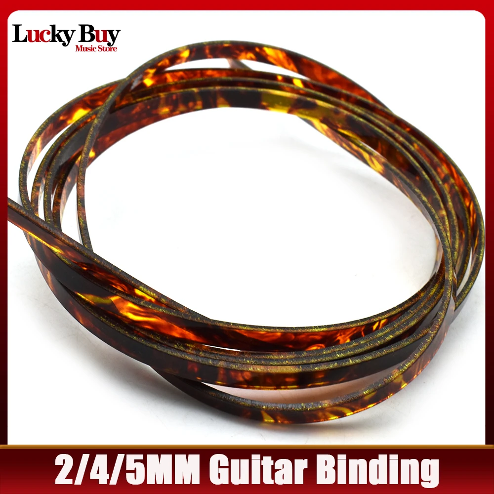 Cool Guitar Parts Celluloid Guitar Binding Body project Purfling Strip 1650x 2/4/5x1.5mm Red Tortoise shell