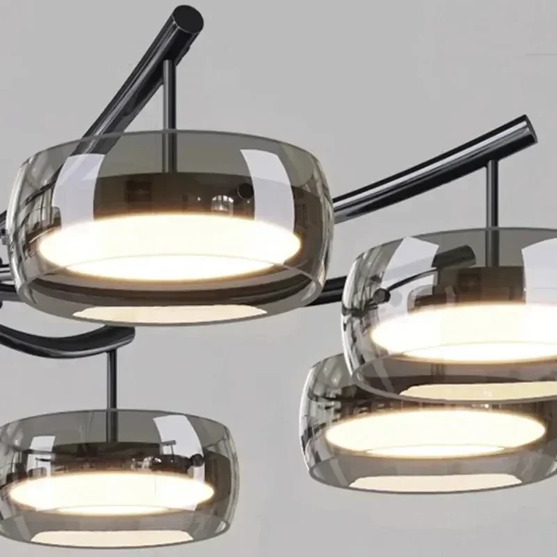 Minimalist Simple Glass Ceiling Chandelier Nordic Modern Pendant Light Dining Living Room Home Restaurant Decor Light Fixture