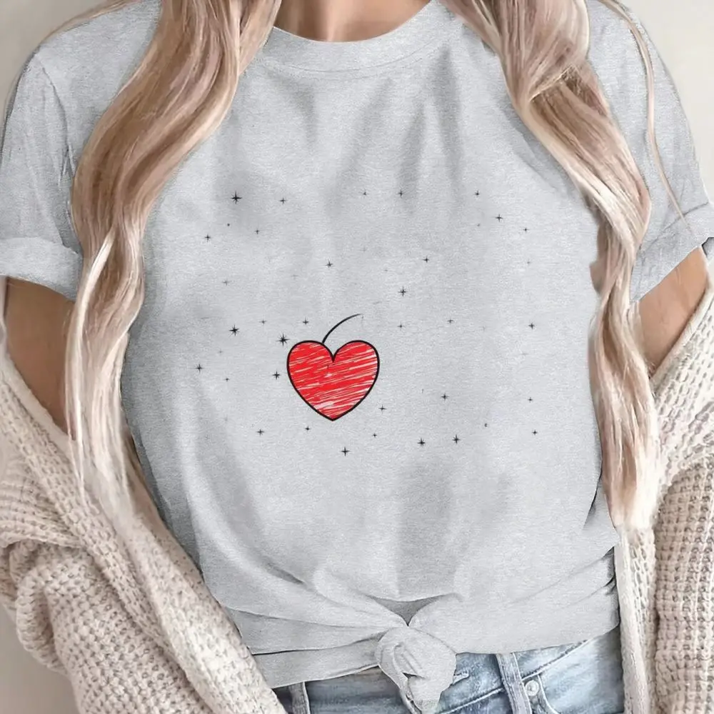 Inspirational Cotton T Shirt Women Do Everything In Love Casual Short Sleeve Round Neck Regular Fit Summer Tee Top