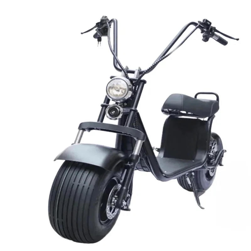1500W Adult Wide Fat Tire Design Electric Vehicle 60V Lithium Battery Scooter Recreational Child Pick Up Electric Motorcycle
