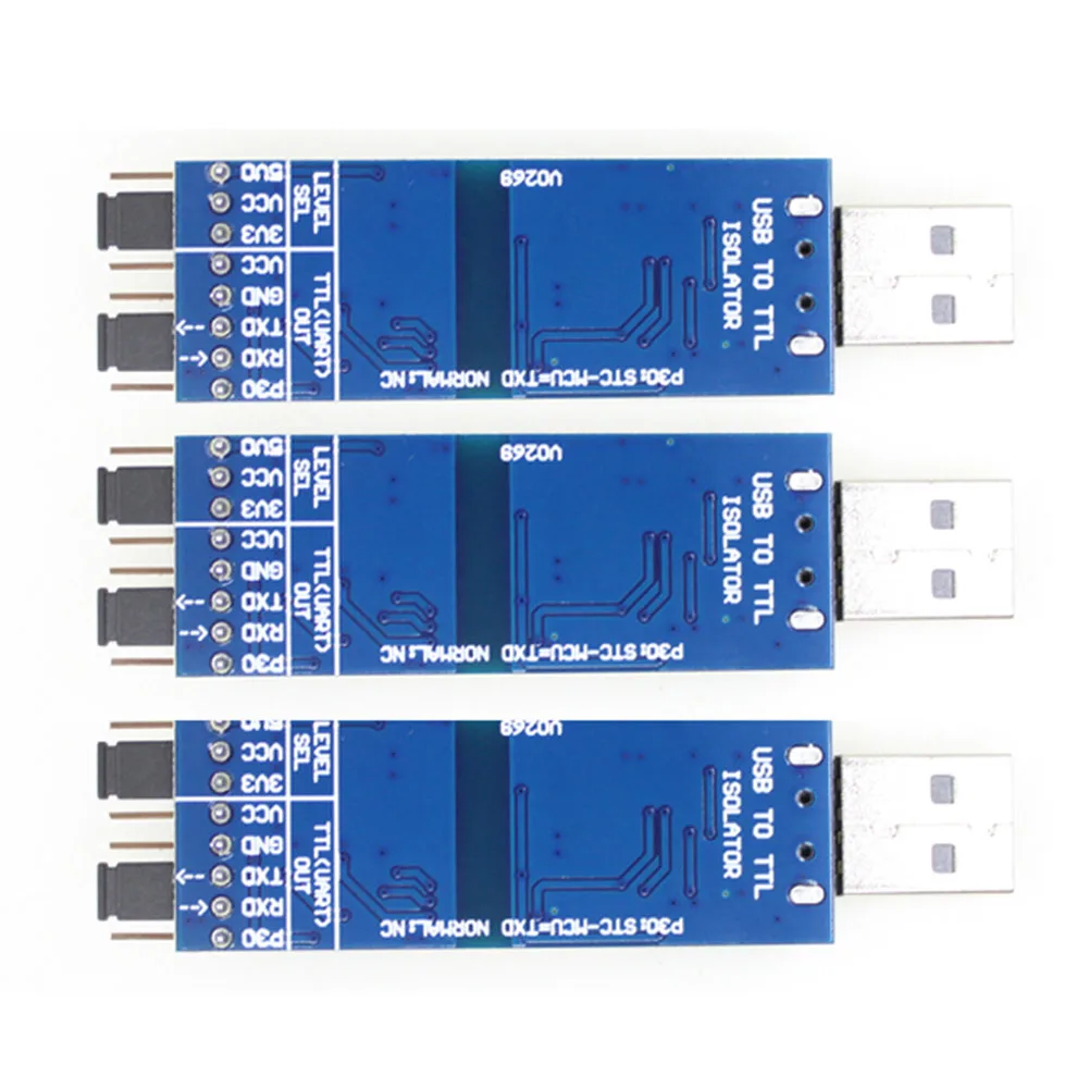 USB إلى TTL محول محول FT232 CP2102 CH340 USB إلى Uart وحدة المنفذ التسلسلي مع وحدة عزل الإشارة 5 فولت 3.3 فولت
