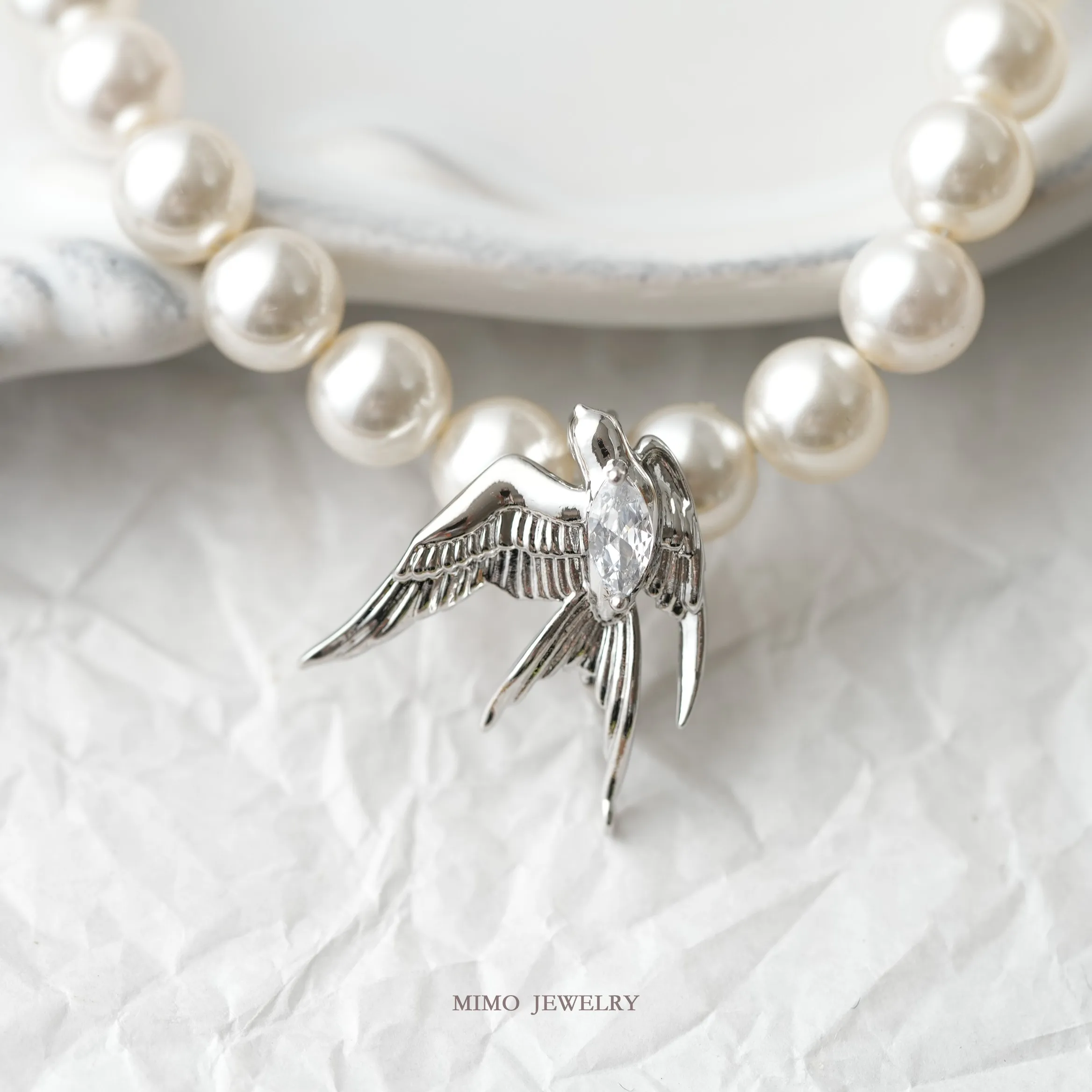 Exquisite Three-dimensional Swallow Universal Buckle Charms Pendant Supplies DIY Hand Brass Gold Plated Accessories 23.5*25mm - view 4