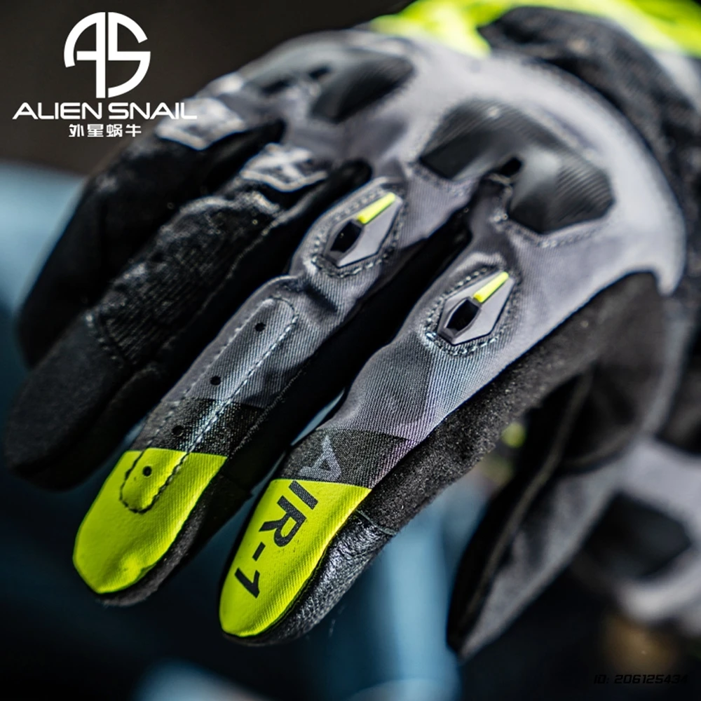 Motorhandschoenen Racing Echt Leer Motor Off Road Rijden Team Handschoen Heren Ademend Moto Motocross Rijbescherming