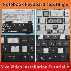 Teclado de substituição Keycap, Key Cap, dobradiça para jogos TUF, F15, FX506, FA506, FA506Q, FX506H, FX506LI, FX506LH, F17, FX706, FA706, FX706LI