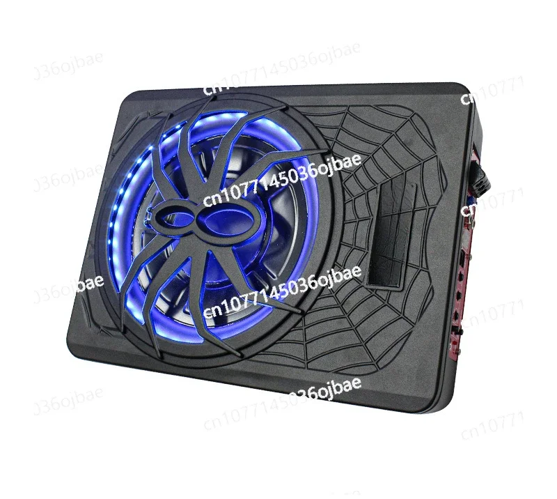 Car Audio Modified Spider with Light 10-inch High-power Active Car Ultra-thin Subwoofer