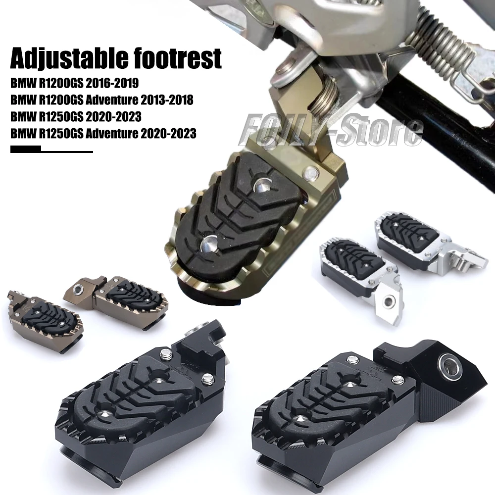 

Reposapiés de aluminio para motocicleta, estriberas para BMW R1250GS R 1250 GS ADV 2020-2023 R1200GS R 1200 GS Adventure