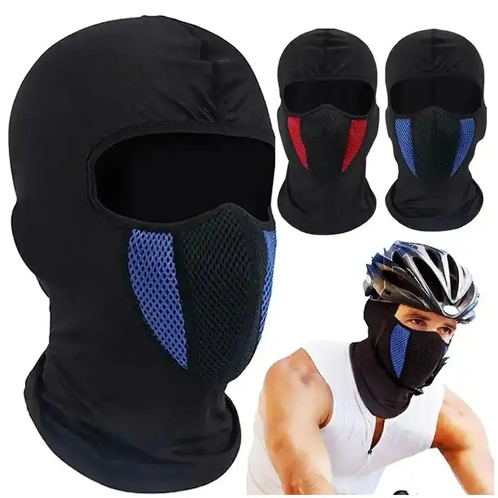 Breathable Motorcycle Balaclava Full Face Mask Hat Cycling Sports Dustproof Windproof Scarf Headgear Men Women Neck Face Tubes