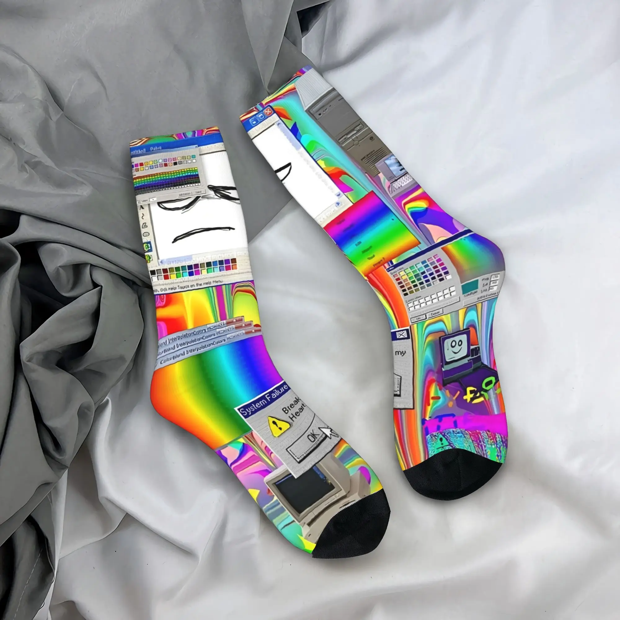 pAInter pressure Forsaken Stockings Adults Men  Socks Breathable Funny Socks Autumn Climbing Anti-Slip Custom Socks Gift