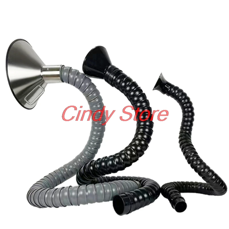Flexible Smoke Exhaust Ventilator Pipe Positioning Bamboo Tube Suction Air Collector Hood Industrial Smoke Extraction System