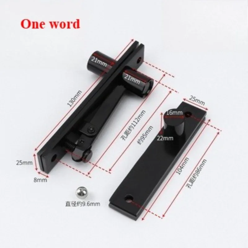 Stainless Steel Pivot Heavy Duty 90 360-degree Rotating Shaft Wooden Door Hinge Shaft Murphy Positioning Door Shaft Hidden Axis