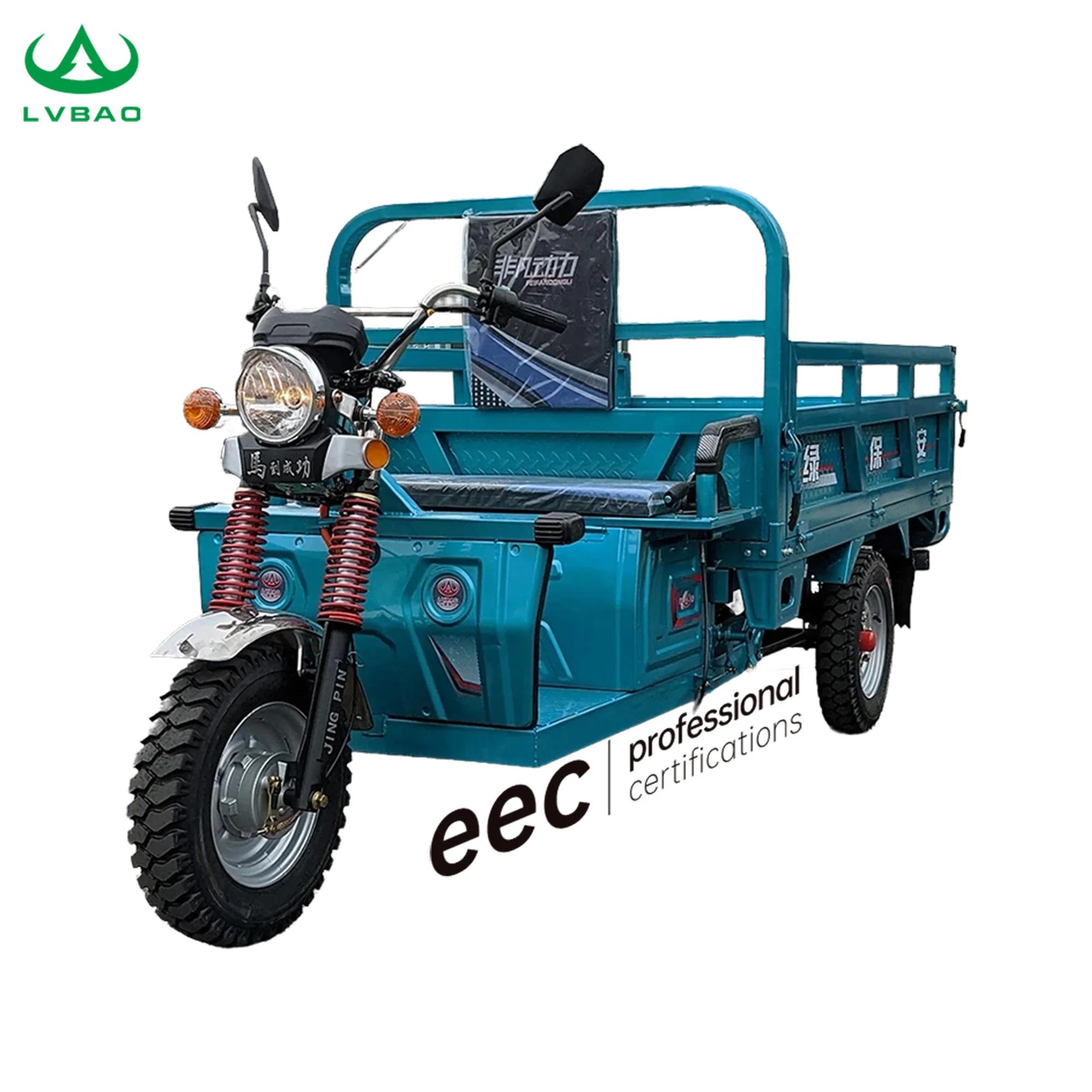 China Motor Family Rickshaw 3 Wheel Cargo Trike Electric Tricycle Carrying Cargo Electric Truck