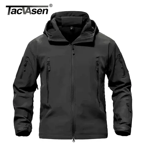 Waterproof Fleece Jacket Men TACVASEN
