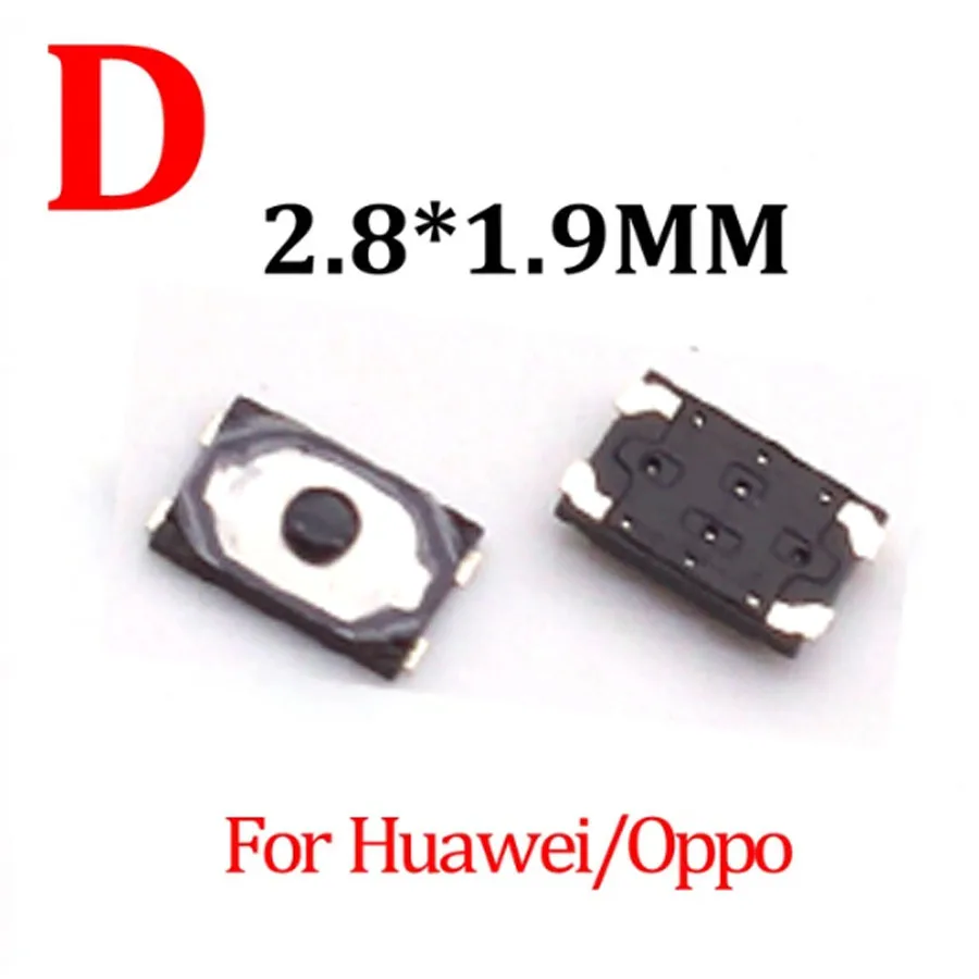 50pcs 3*2/2.8*1.9/2.6*1.6 MM Inner Power Button Control For Samsung Huawei Xiaomi OPPO Vivo Moto IPhone IPad Honor Volume Switch