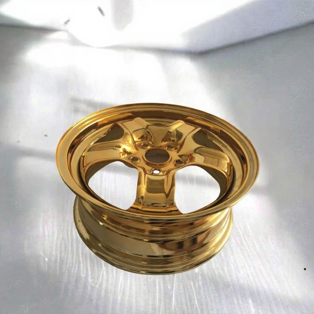 Gold Plated Luxury Car Forged Wheel 100mm PCD Deep Dish Aluminum Alloy Staggered Rims New Condition for Passenger Cars