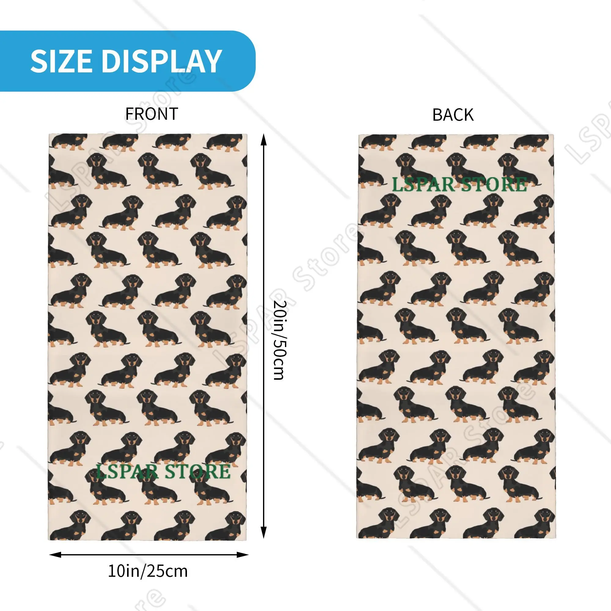Custom Dachshund Bandana Neck Warmer Women Men Winter Hiking Ski Scarf Gaiter Sausage Wiener Badger Dogs Face Cover