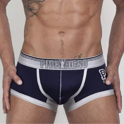 PINKHERO-Caleçons College pour hommes, boxers confortables en coton de haute qualité