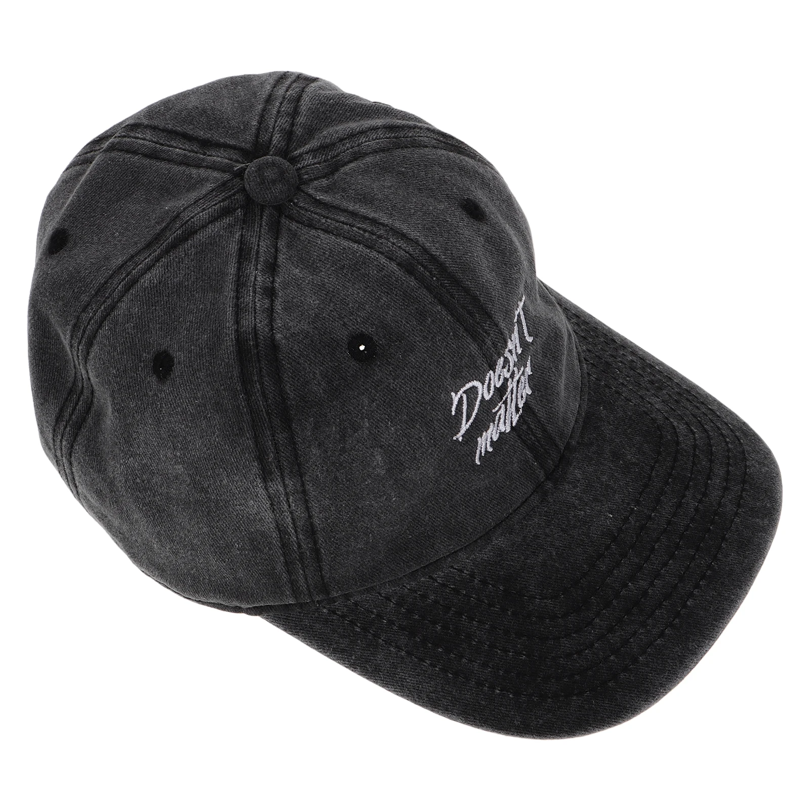 

Washed Vintage Baseball Cap Small Letter Embroidery Soft Cotton Breathable Duckbill Hat Casual Outdoor Adjustable Baseball Cap
