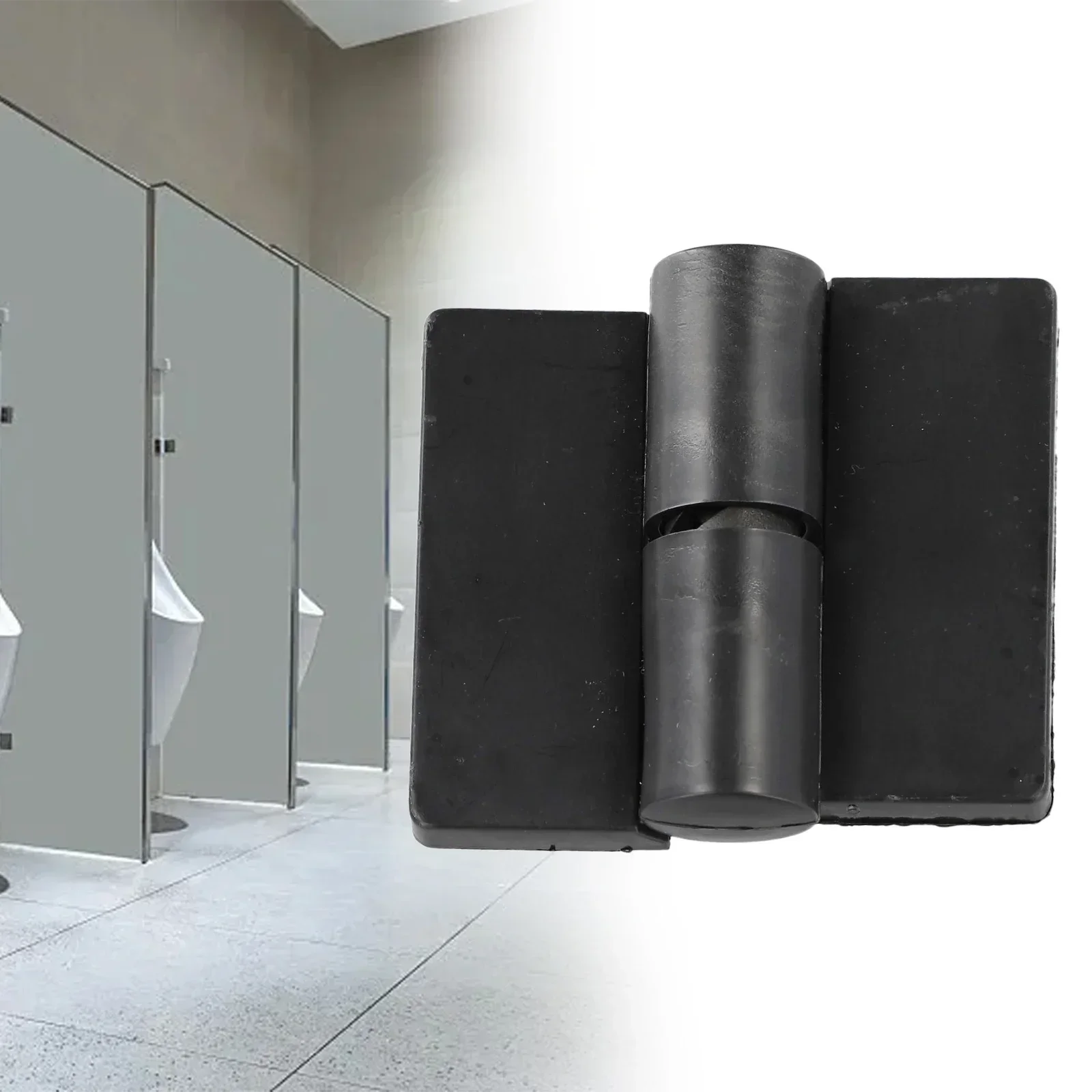 Home Improvement Partition Accessories Hinge Door Hardware Door Hinge For Public Toilet 1pc Accessories Black Color Nylon