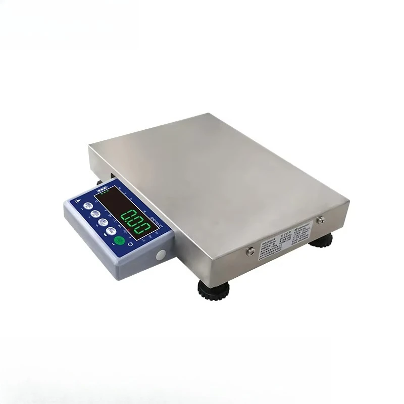Table Scale 235*325mm 3kg-30kg with Printing Label Food Waterproof LED Steel view 4