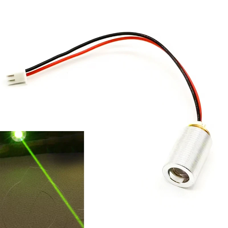 555nm 10mW-20mW Green-Yellow Dot Laser Module DIY Flashlight Stage Lighting Lab Industrial Equipment