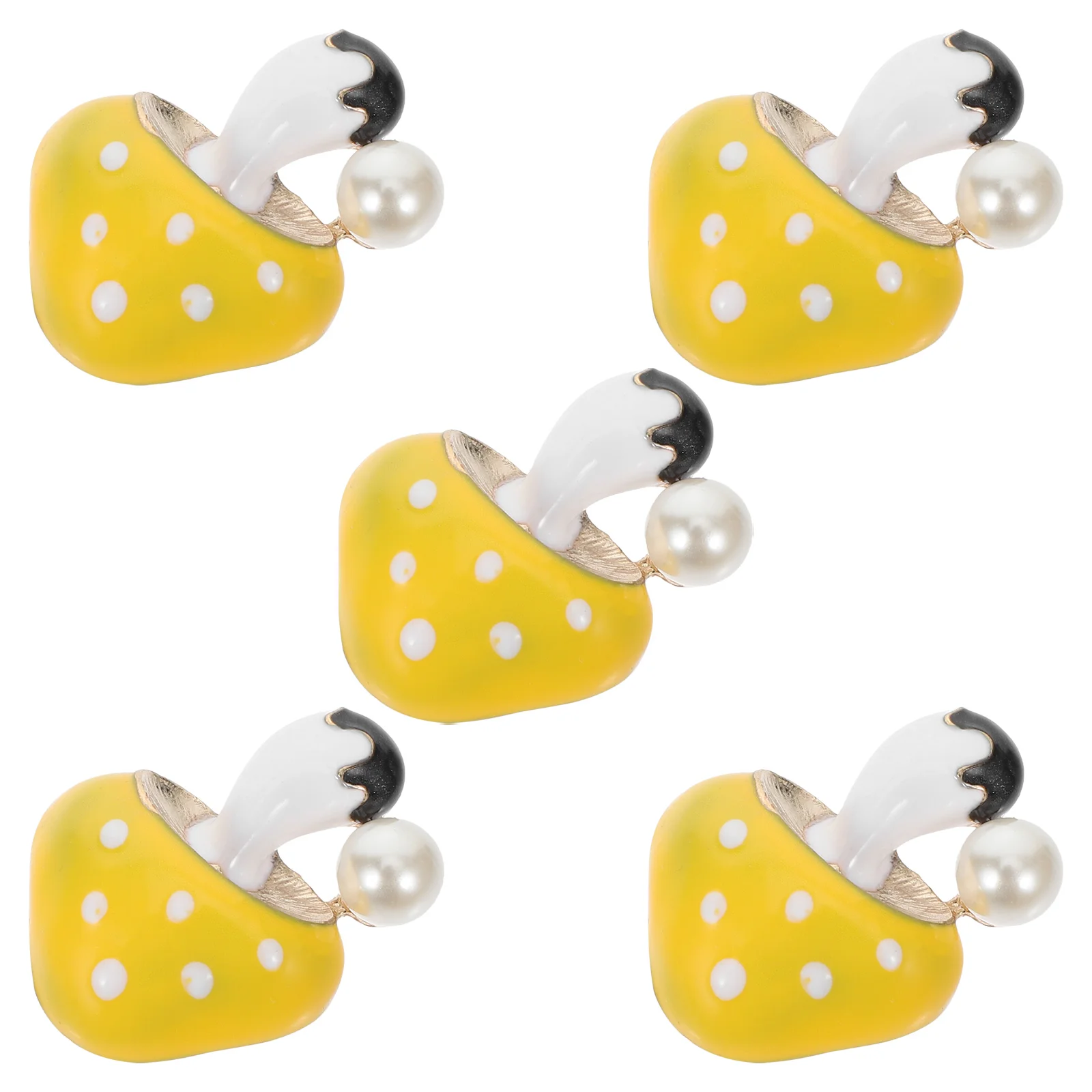 

5pcs Car Air Vent Clips Mushroom Charm Cute DIY Alloy Accessories 10 Pieces Pack Car Decorations Aesthetic Ornaments