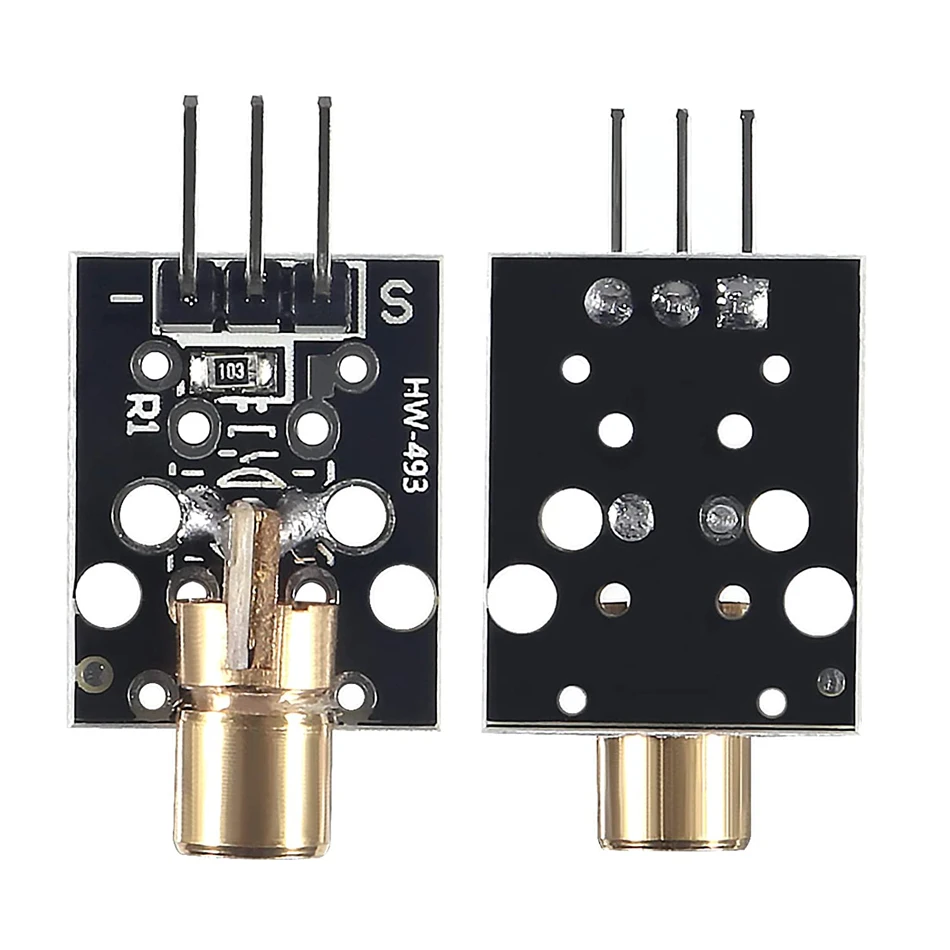 2 sets Laser Sensor Module Non-Modulator Tube Laser Receiver Module with KY-008 650nm Laser Transmitter Module