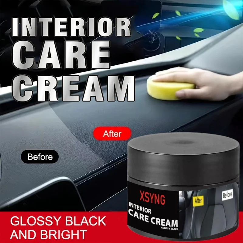 Automotive Plastic Repair Agent Black Gloss Automotive Interior Leather and Panel Renewal Wax Coating Automotive Polishing and R