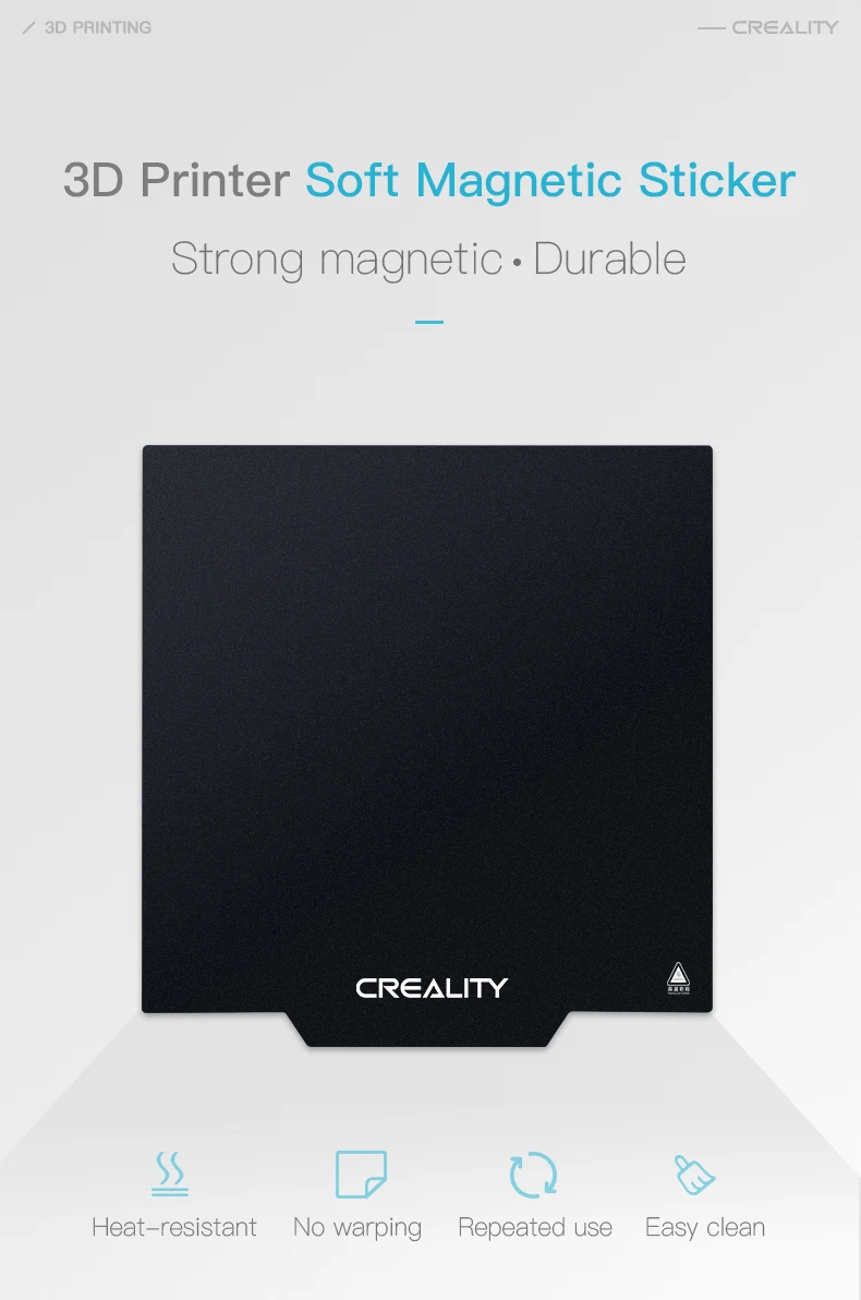 Creality Ender 3 weiche magnetische Aufkleberplatte 235 * 235 * 1 mm Creality 3D-Drucker-Teilezubehör für Edner3pro beheiztes Bett – Detail 4