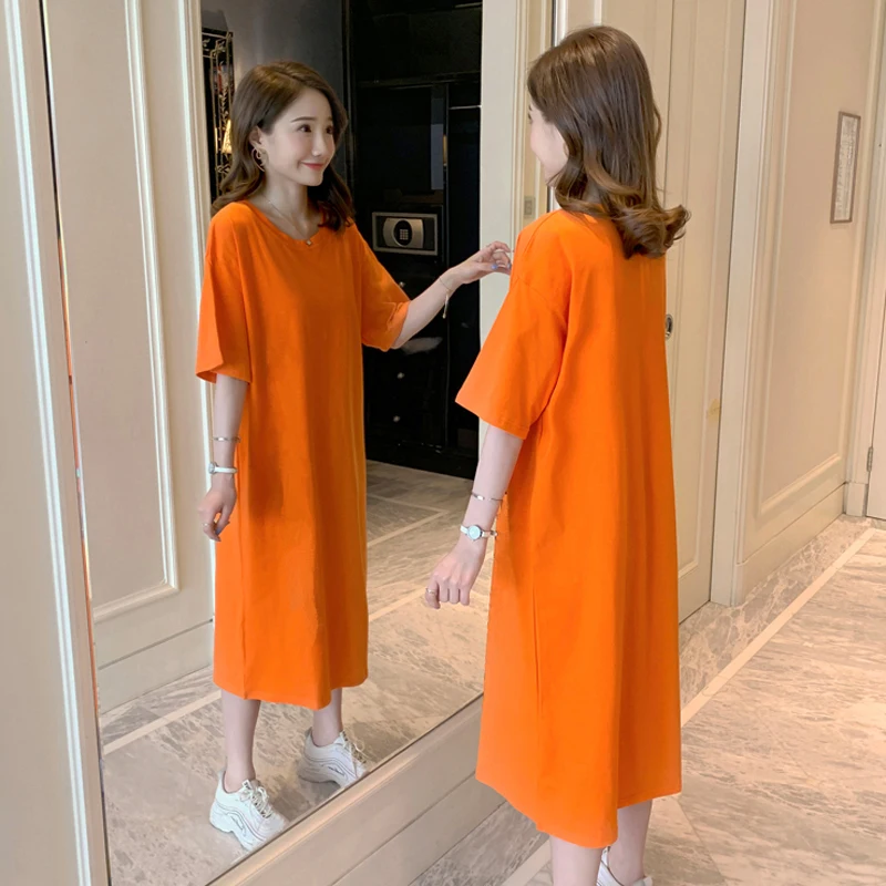 Cartoon Anime Oversized ort Sve Spwear Women's Long Dr Comfortable Home Clothes Spring Summer Leisure Home Sle