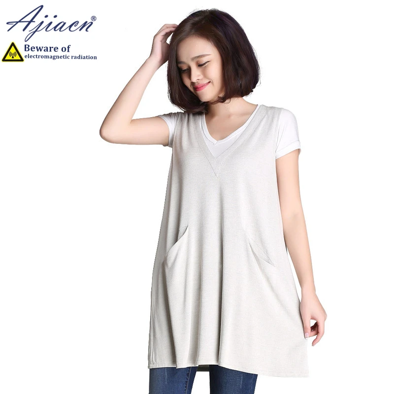 Echte Anti-Strahlung-Silberfaser-Strickstoff-Umstandskleid-Telefon, Computer-Abschirmkleidung für elektromagnetische Strahlung