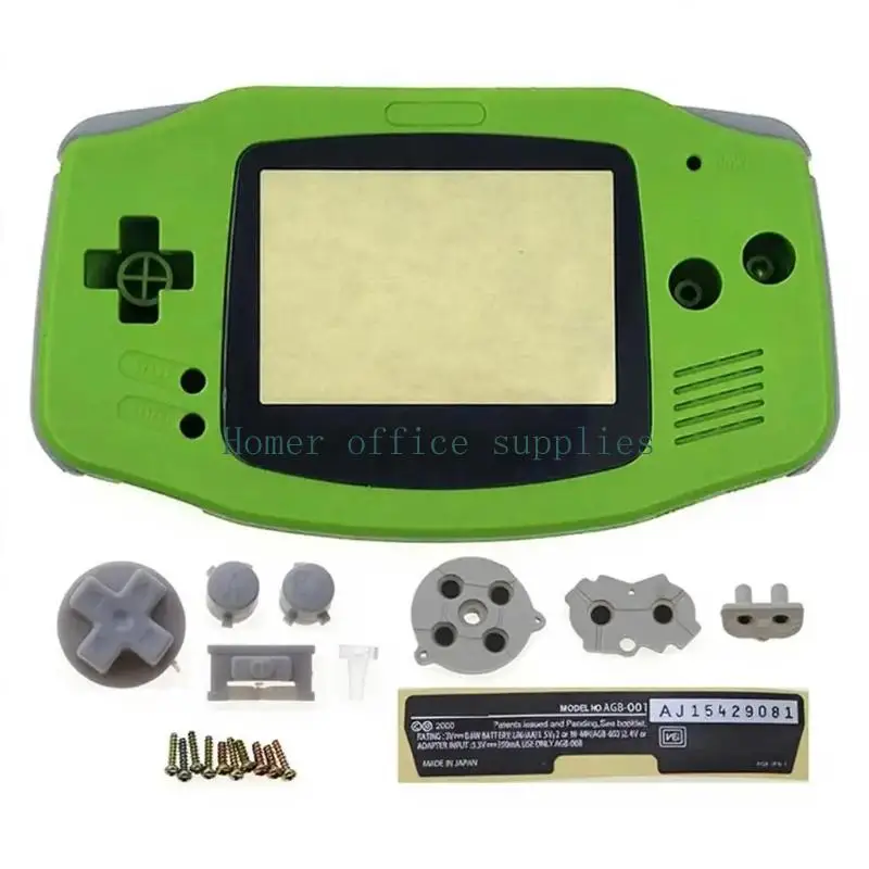 K43B Repair Housing Pack for Handheld Game System Shell Service with Control Parts, Contact Layers and Screw Hardware Use