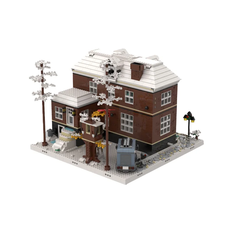 667 PCS Medieval Display forset Excluding 21330 Home Alone, MOC Customize Modular Building Block Brick DIY Boy Holiday Toy Gifts - view 5